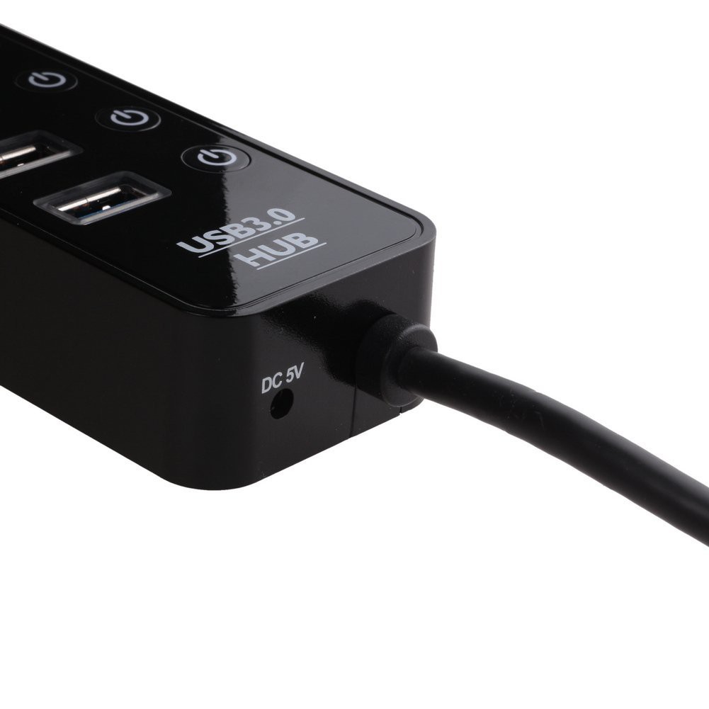 ZS USB 3.0 HUB 4 PORT + 1 PORT สีแดง เป็น Port Quick Charging 5V 2.4A (แถมไฟเลี้ยง 5V2A)รุ่น HB-26