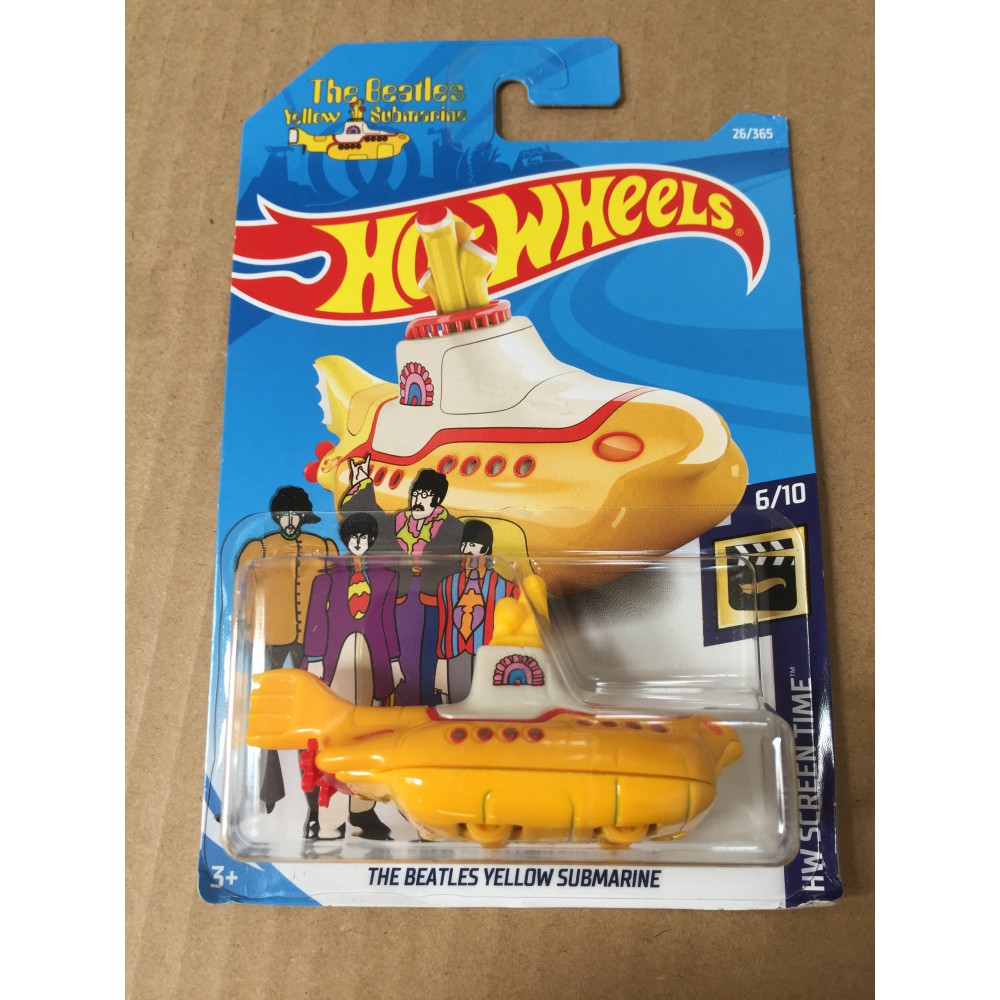 Hot Wheels Hot Little Sports Car Straight Yellow Submarine THE BEATLES