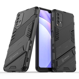 เคส Xiaomi Redmi 9T ฮาร์ดเคสกันกระแทกเคสโทรศัพท์ Hybrid Armor Shockproof Hard Case Redmi 9T Redmi9T Cover Stand