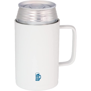 Direct from Japan CB Japan Jug Can Holder White 350ml Thermal Insulated Stainless Steel Vacuum Insulated Tumbler BEER GOMUG