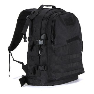 กระเป๋าเป้ทหาร กระเป๋าเป้ backpack ความจุ 40 ลิตร รุ่น 3D สำหรับเดินป่า  (Black)