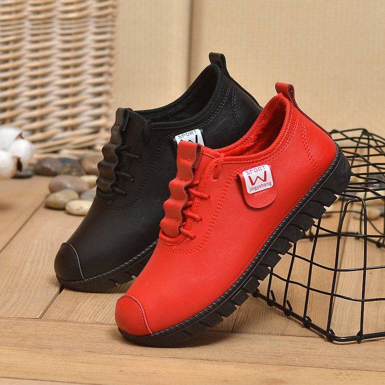 HP027 พร้อมส่ง รองเท้าหนังผู้หญิง หนังนิ่ม สวมสบาย แนะนำเพิ่ม1ไซส์