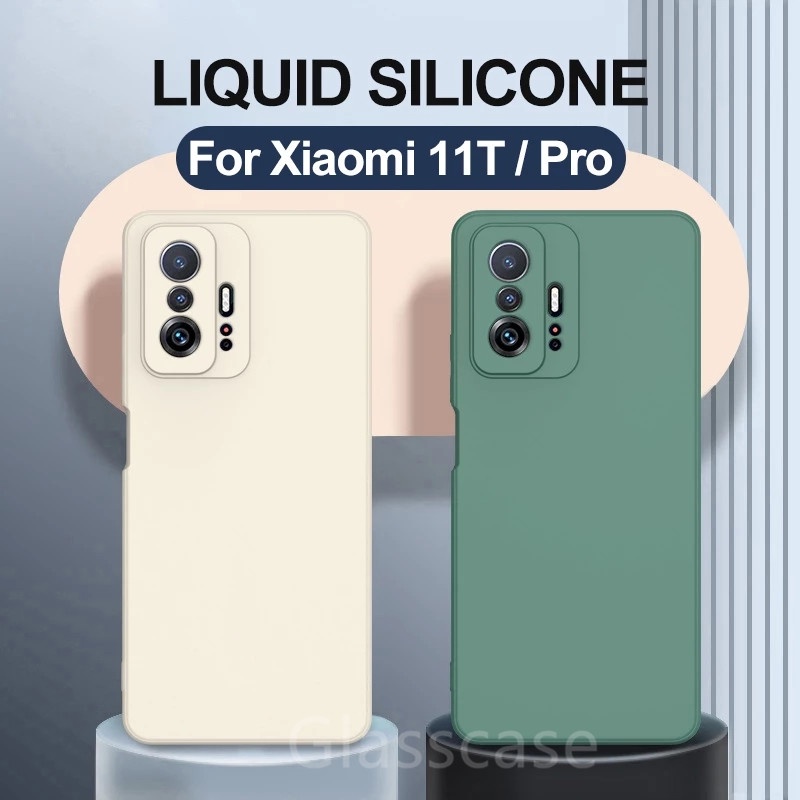 เคสโทรศัพท์มือถือซิลิโคนนิ่ม สีพาสเทล กันกระแทก สำหรับ Xiaomi 11T Pro 11TPro 11 T Phone Case Back Cover For Xiomi 11T Pro