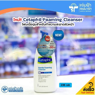 Cetaphil Gentle Foaming Cleanser เซตาฟิล โฟมมิ่ง คลีนเซอร์ โฟมทำความสะอาดผิวหน้า 236 มล.