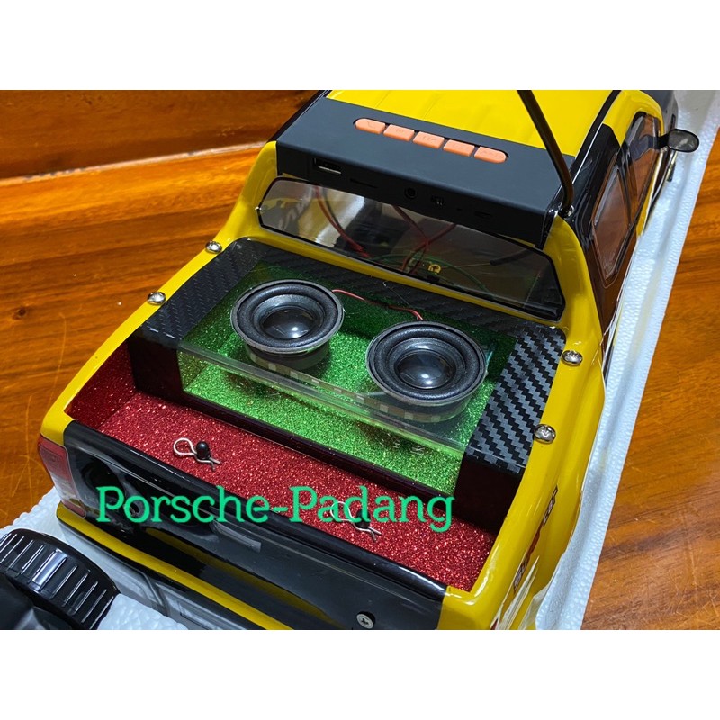 รถบังคับติดเครื่องเสียงตู้ใส ราคาถูก มีไฟในตู้ ขนาด1:10 รูปที่ 3