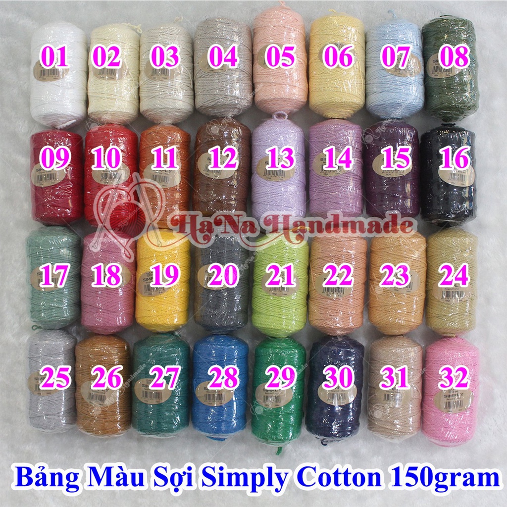 Simply cotton Craft Yarn roll 100g