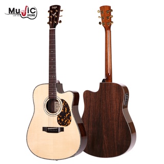 กีตาร์โปร่งไฟฟ้า SAGA DS200C Acoustic Electric Guitar ( Solid Top ) ขนาด 41 นิ้ว