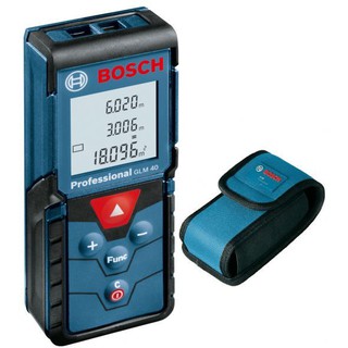 BOSCH เครื่องวัดระยะเลเซอร์ 40เมตร.  รุ่น GLM40 (แทนDLE40)   *แถมฟรีแว่นตามองเลเซอร์ แท้ประกันศูนย์