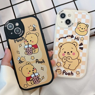 เคส Samsung A14 A13 A12 M12 A11 M11 A04 A03 A03S A73 A71 A70 A54 A53 A52 A52S A51 A50 A50S A34 A33 A32 A31 A30 A30S A24 A23 A22 A21S A20 A10S Big Camera Bee Honey Yellow Bear Soft Case