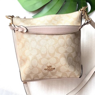 Coach 87826 Signature PVC Leather Abby Duffle Small Shoulder Bag Crossbody  ขนาด 8"x9"x3"