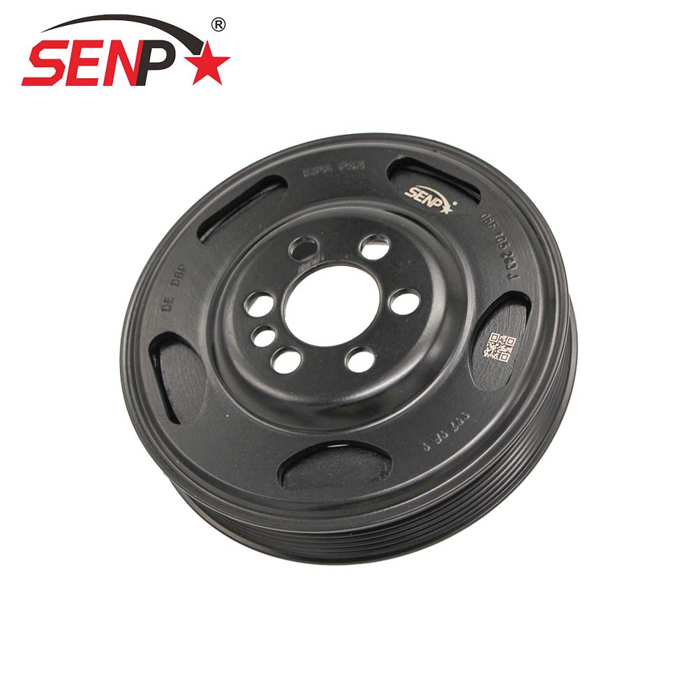 SENP Auto Engine Parts OEM 06F 105 243 J Crankshaft Pulley Fit For VW Audi Skoda A6L/A4/Golf/Jetta 0