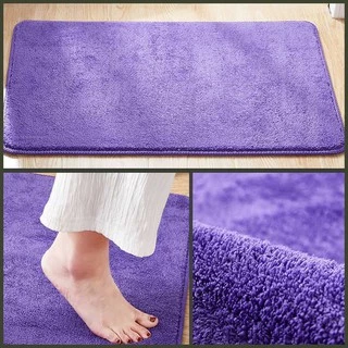 พรมเช็ดเท้า ผ้าเช็ดเท้า 60x40 CM เมมโมรี่โฟม ดูดซับน้ำได้ดี พรมกันลื่น หนา แผ่นกันลื่น ในห้องน้ำ ที่รองพื้น ในห้องครัว