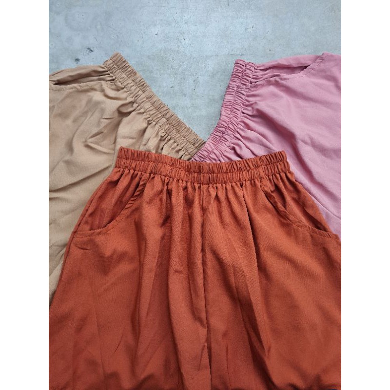 กางเกงขาสั้น กางเกงขาสั้นผู้หญิง กางเกงขาสั้นมีกระเป๋า - รูปที่ 2