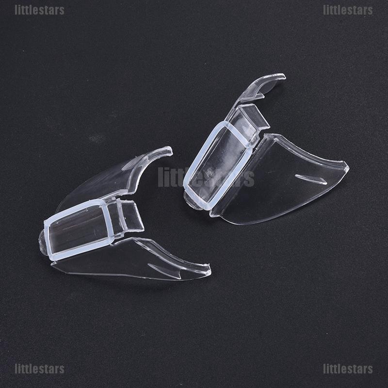 Luv 2pcs Clear Universal Flexible Side Shields Safety Glasses Goggles Eye Protection Lj 3973