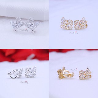 Miss Earring ต่างหูหนีบ CZ Swan หงส์ Only you