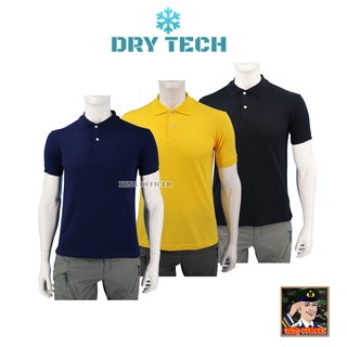 เสื้อโปโล  คอปก POLO  เกรดพรีเมี่ยม ผลิตจาก ผ้าดรายเทค Dry Tech ชนิดพิเศษ ทอ 2 ชั้น ของแท้ 100 % สีดำ สีหลือง  สีกรมท่