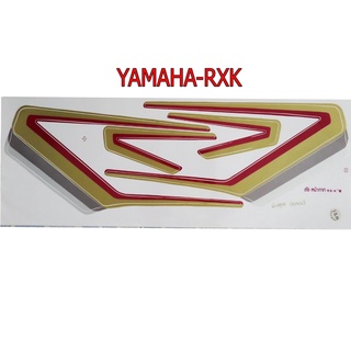 A สติ๊กเกอร์ติดรถมอเตอร์ไซด์ สำหรับ YAMAHA-RXK สีแดงมังคุด