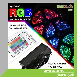 เสียบปุ๊บติดปั๊บ!! ชุดไฟเส้น LED Strip RGB แบบเปลือย พร้อมใช้งาน