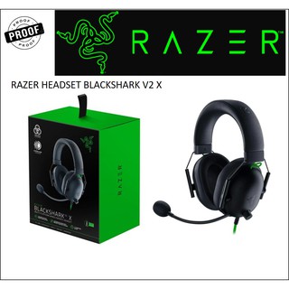 Razer BlackShark V2 X Gaming 7.1 Surround Sound Capable - 50mm Drivers - for PC, PS4 #หูฟังเกมมิ่ง