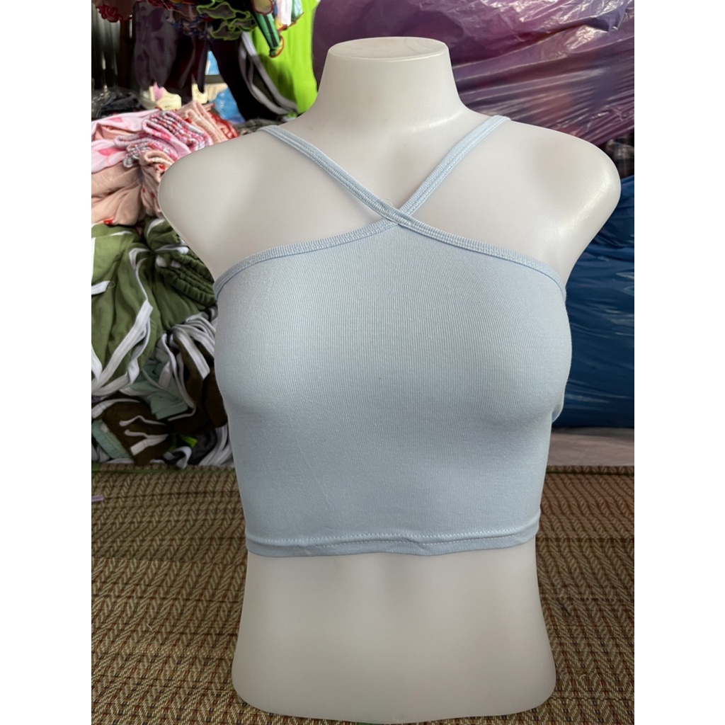 [ส่งจากไทย] 𝑩𝒓𝒂𝑩𝒓𝒂𝑩𝒓𝒂 #bra-181 เสื้อสายเดี่ยว ผ้าเรยอน สีพื้น ดีเทลสายคาดไหล่น่ารัก - รูปที่ 4