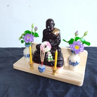 หิ้งพระติดผนัง ไม้สนแท้เริ่มต้นเพียง 116 บาท | ขายแล้ว 3,000+ ชิ้นห้องเล็กก็มีมุมพระได้ ไม่ต้องใช้พื้นที่เยอะ
