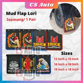 Cs บังโคลน อุปกรณ์เสริม สําหรับ Getah Mudflap Muflad Lori lorry 1 Ton 3 Ton 5 Ton Depan Belakang lorry