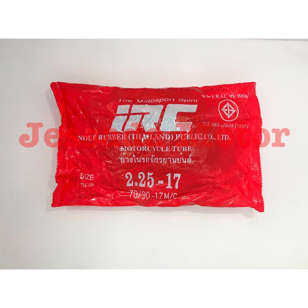 ยางในรถมอเตอร์ไซต์ IRC 2.25-17 หรือ 70/90-17 M/C IRC 2.25-17 หรือ 70/90-17 M/C