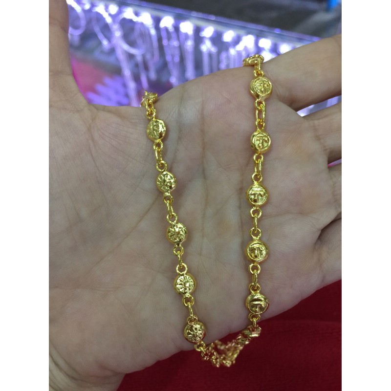 ส่งฟรี สร้อยคอนะโมงานทำมือหุ้มทอง