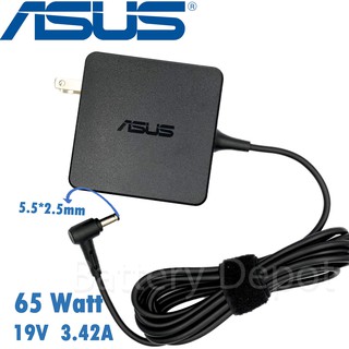 รุ่นใหม่ Asus Adapter ของแท้ 19V/3.42A 65W หัวขนาด 5.5*2.5mm สายชาร์จ เอซุส อะแดปเตอร์, สายชาร์จ Asus