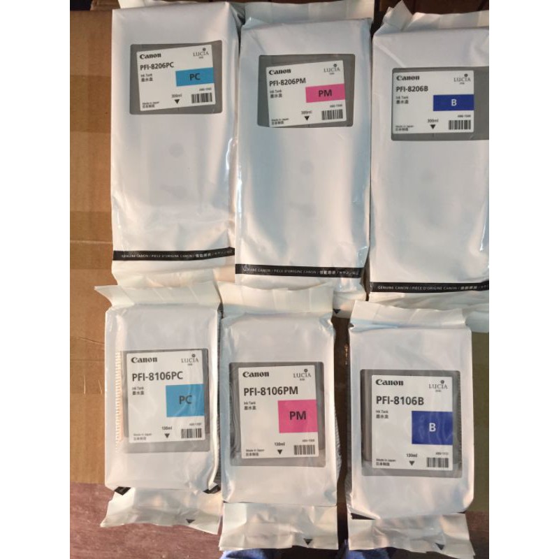 Canon PFI-8106 PFI-8206 PFI-8706 หมึกแคนนอนแท้ สำหรับเครื่องแคนนอน รุ่น 6410 6410se 8410 8410se เป็น