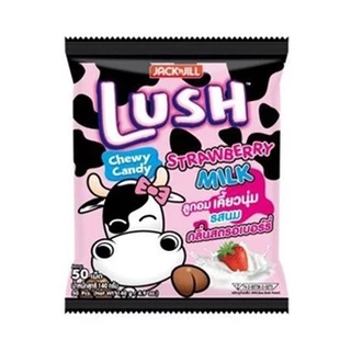 LusH ลัช ลูกอมเคี้ยวนุ่มสอดไส้รสต่างๆ มีให้เลือก 6รส คาราเมล,สตอเบอรี่,ช็อกโกแลต 50เม็ด-รสนม200เม็ด ลูกอม