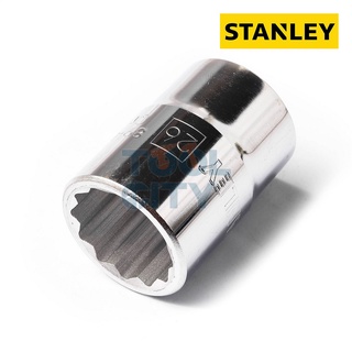 STANLEY 89-626 ลูกบ็อกสั้น 12เหลี่ยม 3/4"เบอร์26