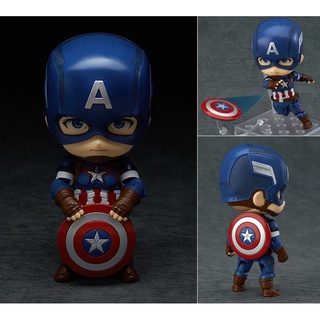 โมเดล ฟิกเกอร์ ตัวด๋อย กัปตันอเมริกา Nendoroid Captain America ตัวหัวโต น่ารัก เหมาะแก่การสะสม ของแท้ ของใหม่แกะเชค