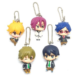 พวงกุญแจหนุ่มนักว่ายน้ำ Free Iwatobi swim ชุดนักเรียน แท้ จากญี่ปุ่น