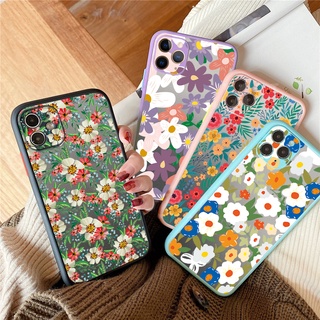 for Realme C25S C17 C15 C12 C11 Realme 8 Pro 7 7i X7 Pro Realme5 5i 5S 6i Luxury Flower Accurate Protective Hard Scrub Cover Phone Case