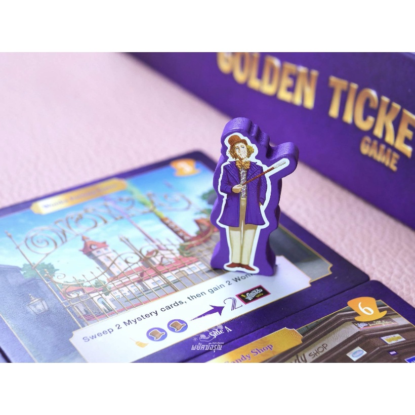 The Golden Ticket Willy Wonka Chocolate Factory Board Game บอร์ดเกม