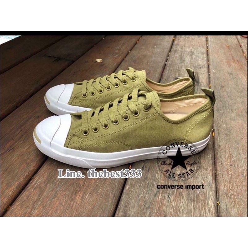 army green converse low tops