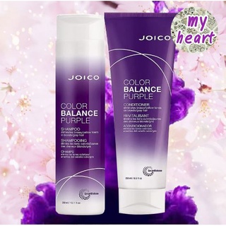 Joico Color Balance Purple Shampoo/Conditioner 300/250 ml แชมพู และครีมนวดผม สำหรับบำรุงผมสีเทา สีบลอนด์หม่น