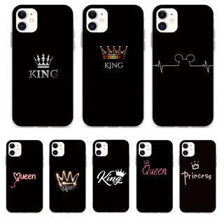 Oppo A3 A3S A5S A7 A12 A12E A15 A15S Silicone Phone Case Cover Queen and King