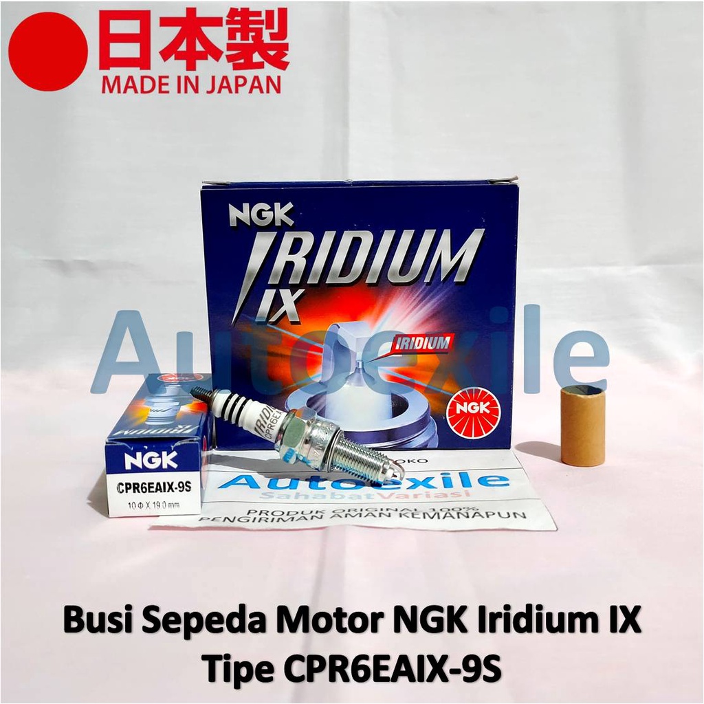 Original NGK IRIDIUM IX CPR6EAIX-9S หัวเทียนรถจักรยานยนต์ Original Japan Blade FI Revo Absolute Fit 
