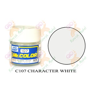 สีสูตรทินเนอร์ Mr.hobby Mr.color C107 Character White Semi-Gloss 10ml