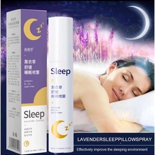 Sleepหลับได้เมื่อต้องการนอน สเปรย์ช่วยให้นอนหลับลาเวนเดอร์ น้ำมันหอมระเหยลาเวนเดอร์จากธรรมชาติ หายใจได้ปลอดภัย ไร้สารอัน
