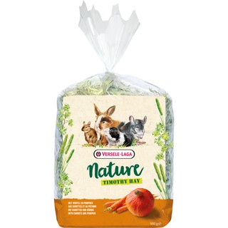 Versele Laga Nature Timothy Hay Carrot &amp; Pumpkin หญ้าทิโมธีผสมแครอทและฟักทอง สำหรับกระต่าย ชินชิล่า แกสบี้