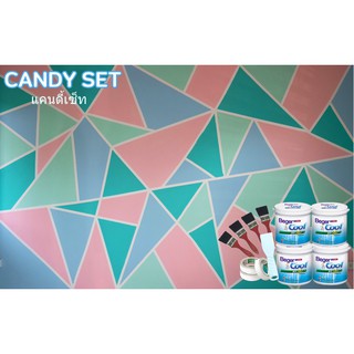 BOX SET CANDY SET SIZE S สำหรับผนังขนาด 15 ตรม. สีทาบ้าน แต่งผนังบ้าน ภายใน ฟิล์มด้าน