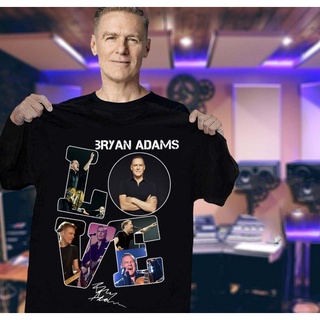 เสื้อยืดสีขาวเสื้อเชิ้ตคอกลม ผ้าฝ้าย พิมพ์ลาย Love Bryan Adams สําหรับผู้ชาย และผู้หญิงS-4XL