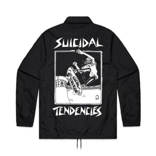 เสื้อแจ็กเก็ต Suicidal TENDENCIES COACH | เสื้อแจ็กเก็ต Hardcore BAND COACH | เสื้อกันลม DISTRO สีดํา สําหรับผู้ชาย