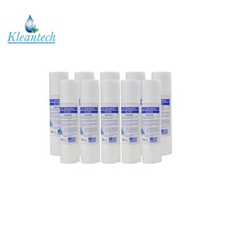 KLEANTECH 10 pcs.sediment filter ไส้กรองน้ำดื่ม เครื่องกรองน้ำ PP 5 um. size 10"