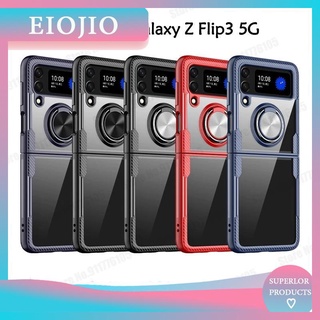 เคสอะคริลิคใสกันกระแทกสําหรับ Samsung Z Flip3 5G แม่เหล็กบางเฉียบสําหรับ Galaxy Z Flip3 5G