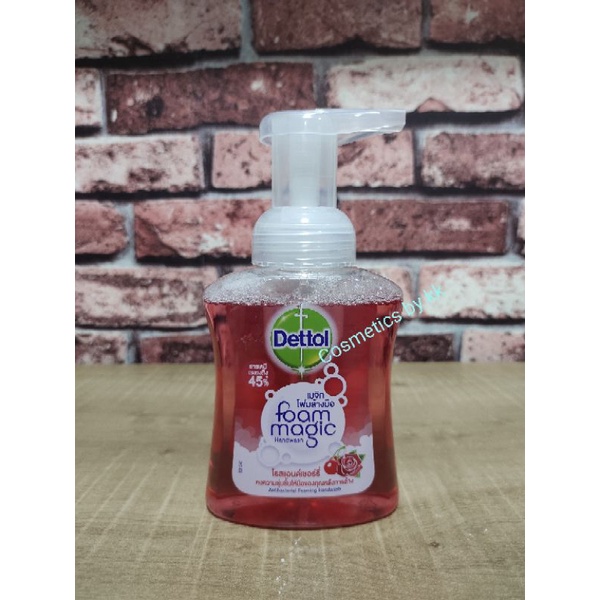 Dettol Foaming Hand Wash 250 ml.(Rose & Cherry ) เดทตอล สบู่ โฟมล้างมือ Dettol foam