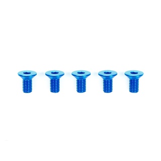 TAMIYA 42328 3x6mm HI-GRADE ALUMINUM COUNTERSUNK HEX HEAD SCREWS (BLUE, 5PCS.)